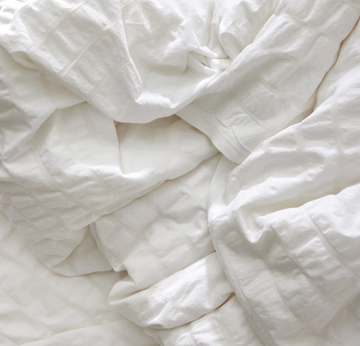 Relaxed Seersucker Duvet Set - White