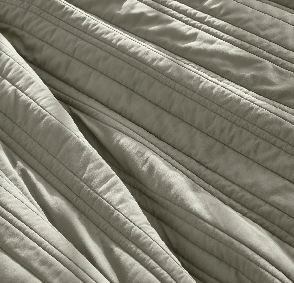 Signature Stripe Quilt Set - Sageleaf