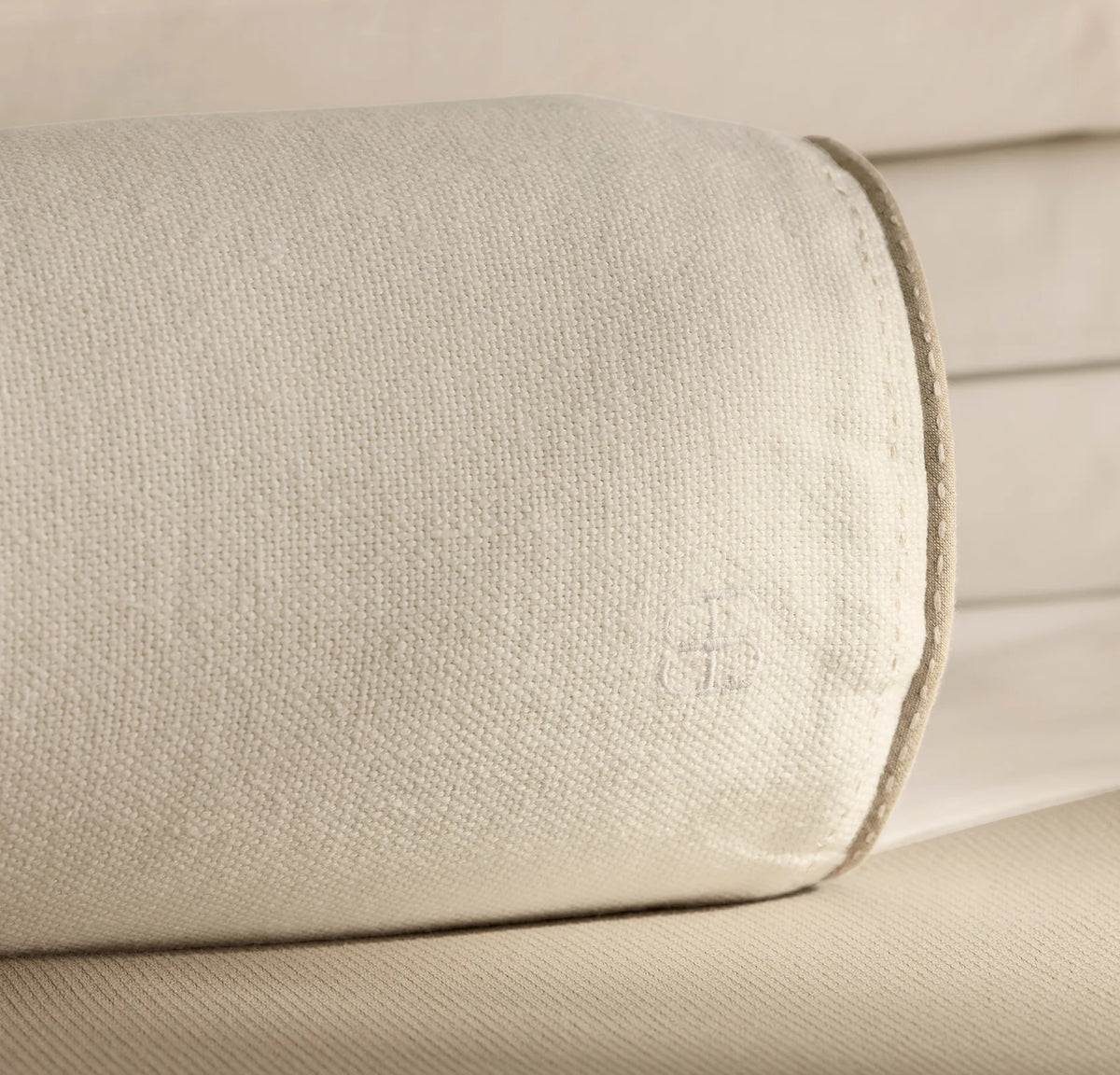 Threadmark Pillow Cover (Bolster) - Soft White/Melange Natural