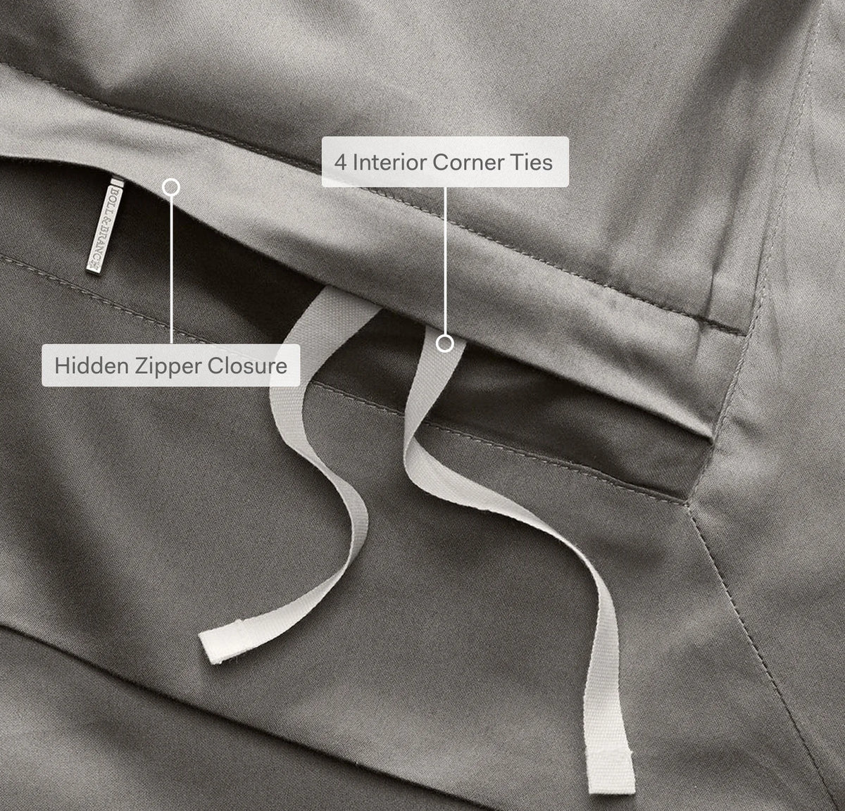 Reserve Duvet Set - Pewter