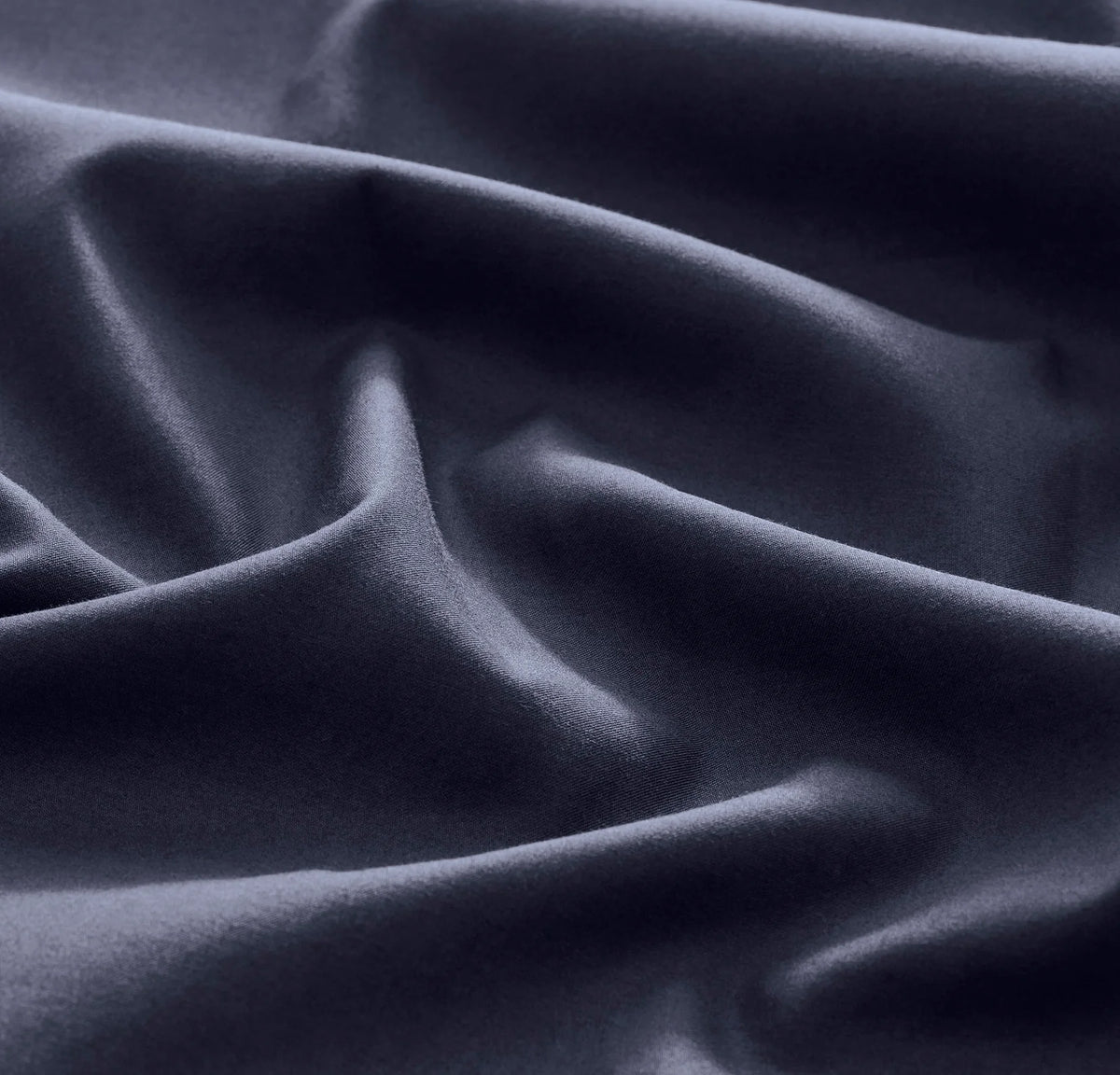 Percale Hemmed Fabric Swatch - Coastal Navy