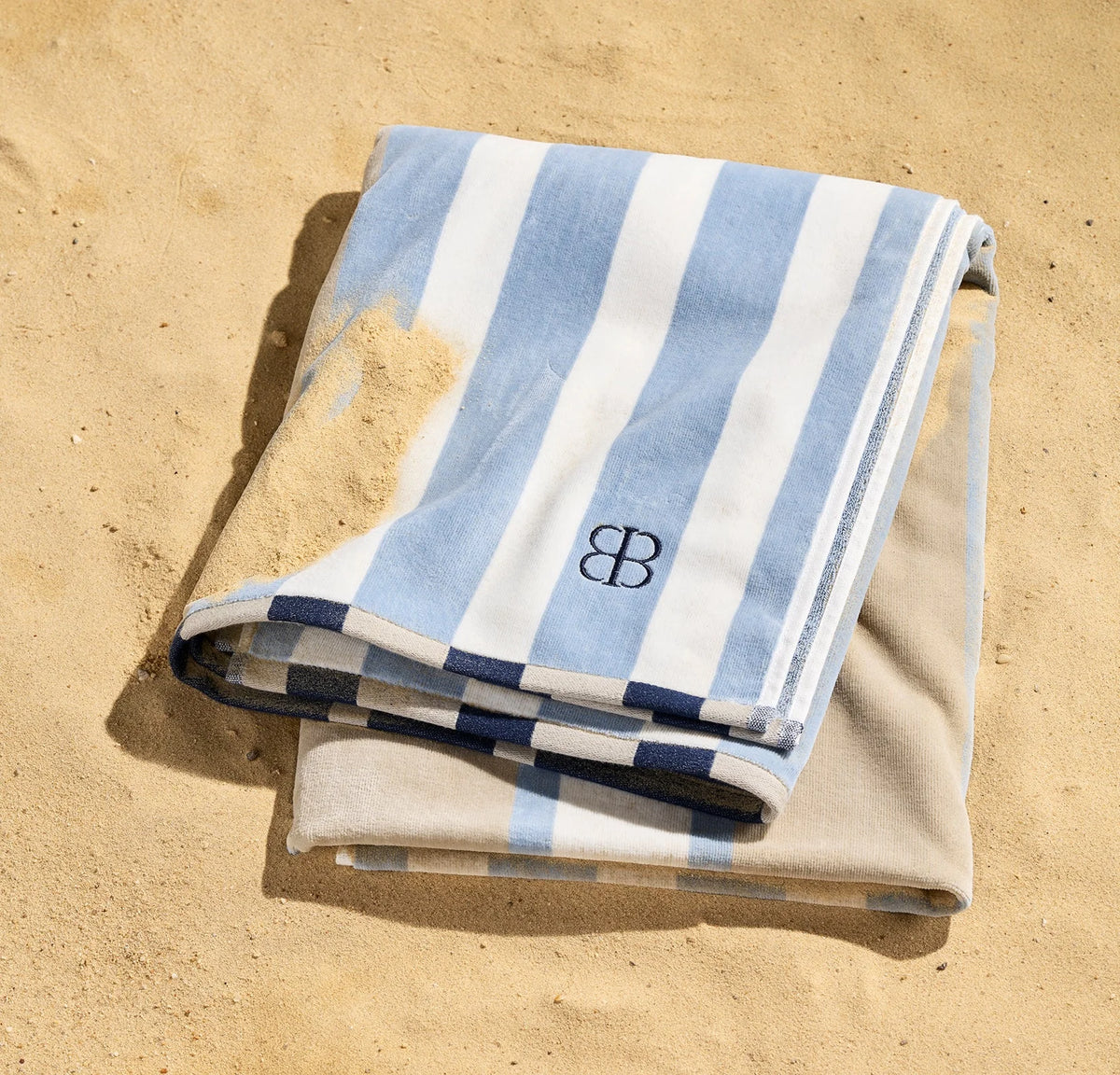 The Beach Towel - Hydrangea Harbor Stripe