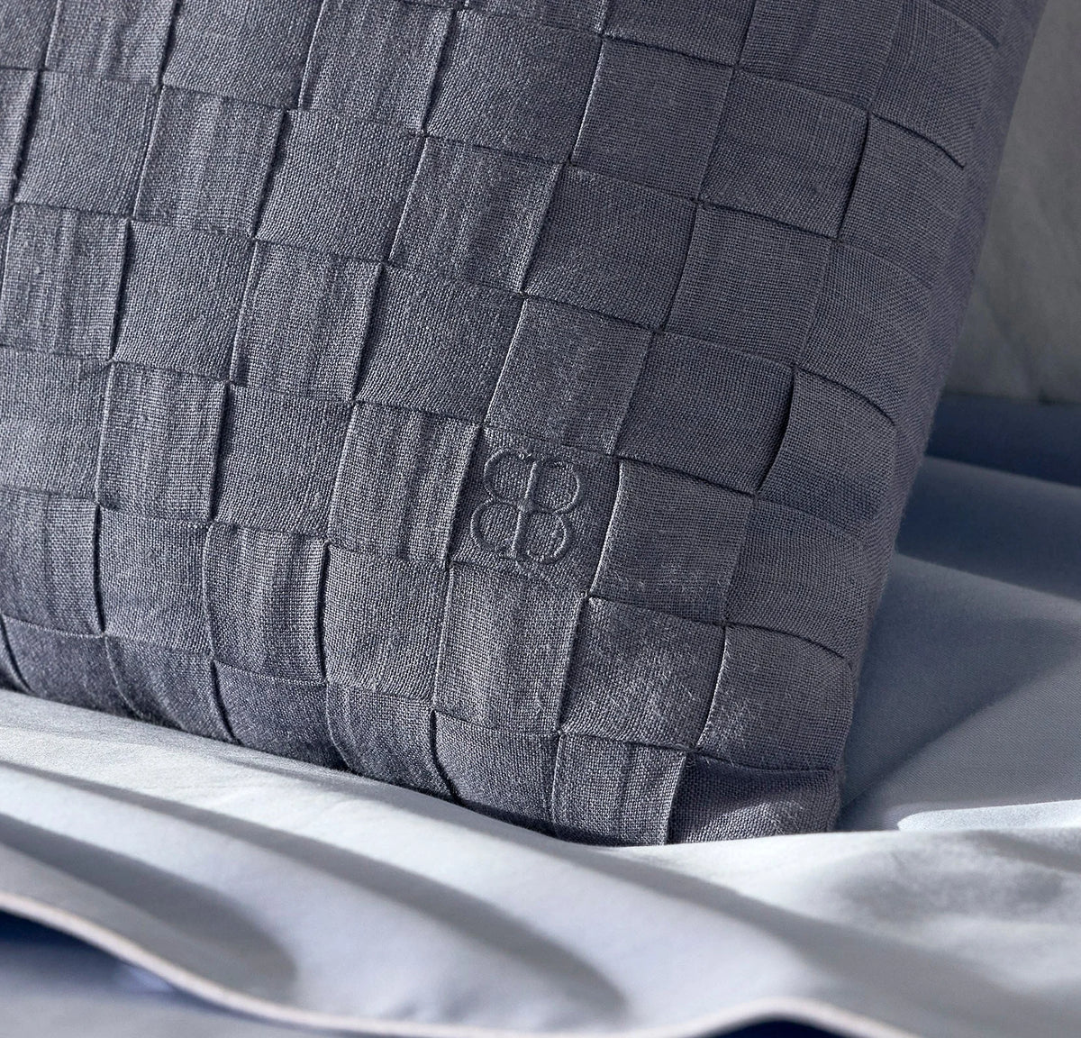 Linen Woven Icon Pillow Cover (Lumbar) - Melange Bay