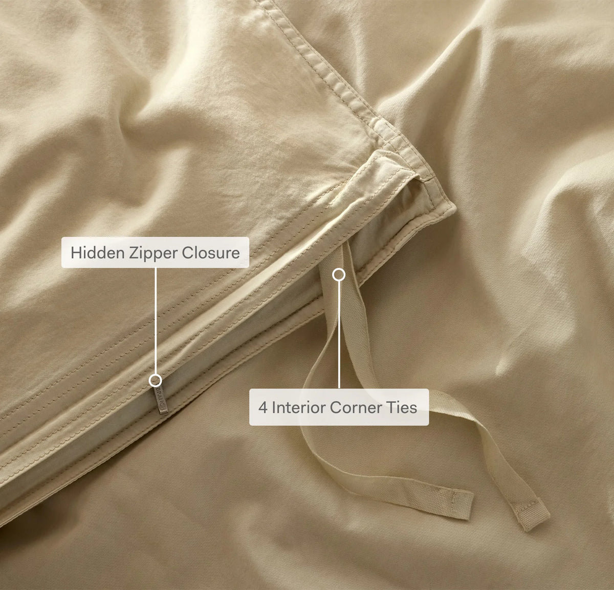 Signature Vintage Washed Duvet Set - Vintage White