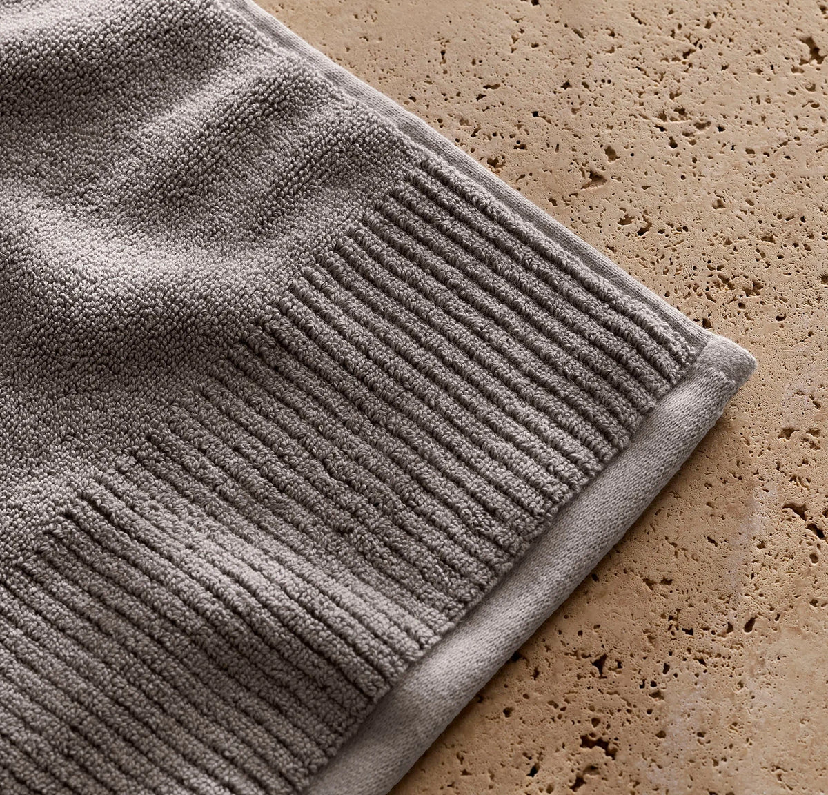 Turkish Ultra Plush Bath Mat - Stone