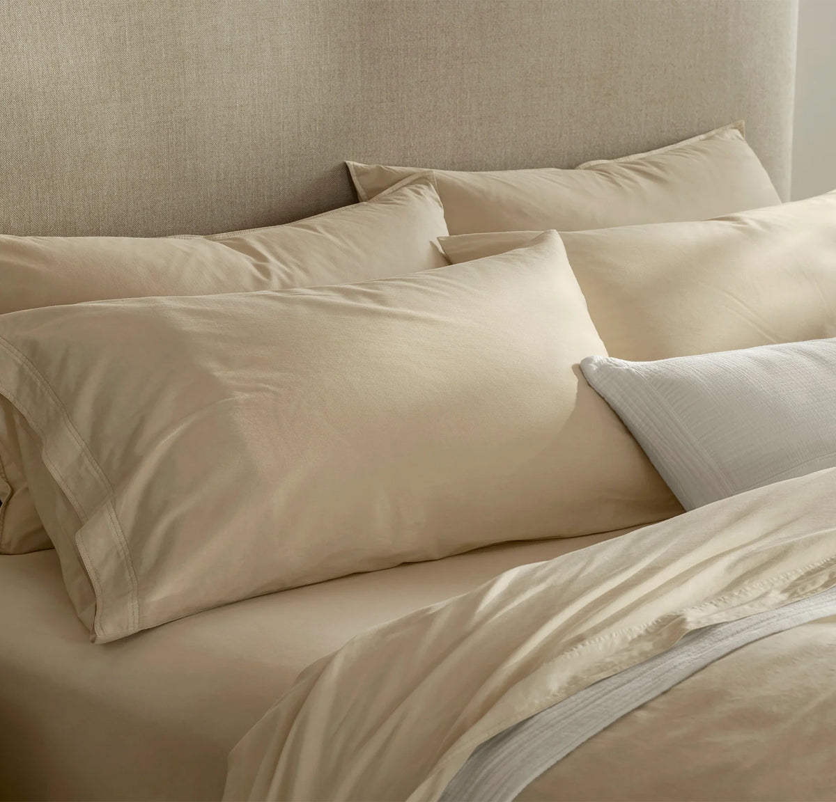 Signature Vintage Washed Pillowcase Set - Vintage Sand