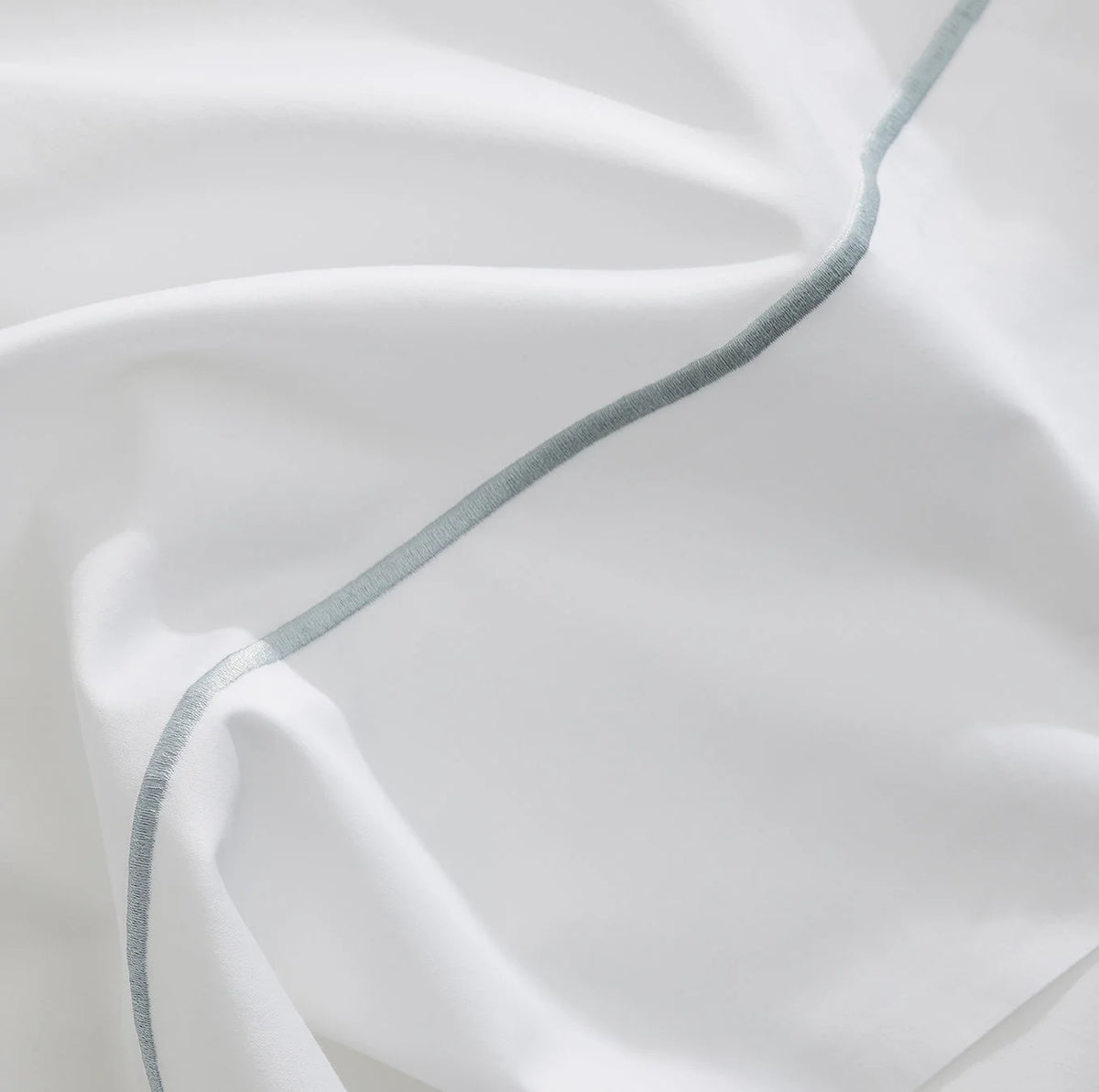 Signature Embellished Pillowcase Set - White/Shore Embroidered