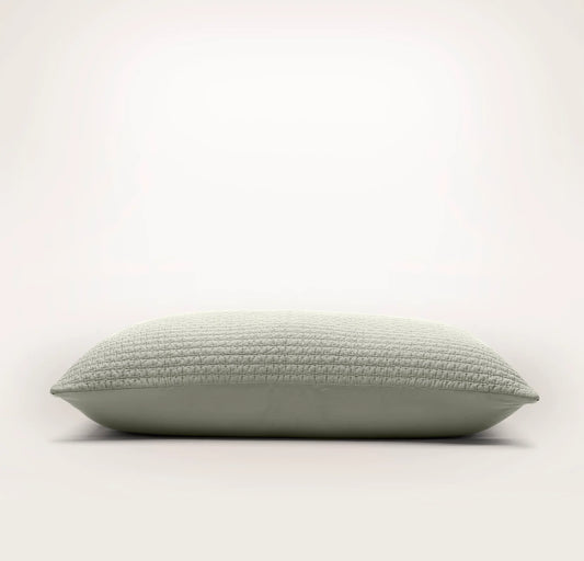 Signature Textured Stitch Quilted Sham - Sageleaf