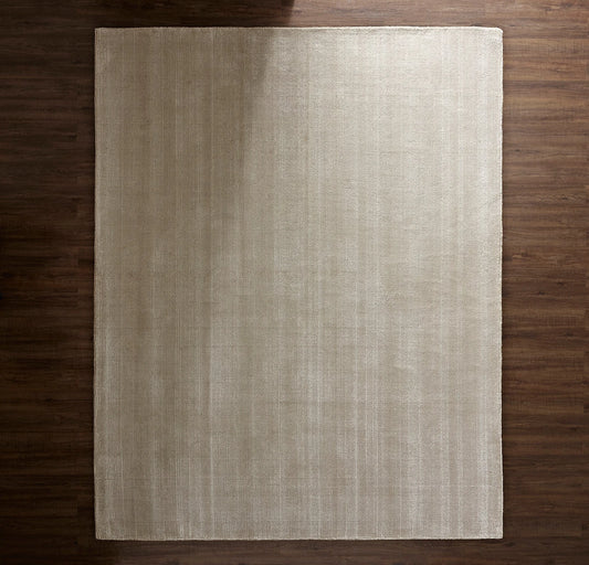 Two-Tone Ribbed Rug - Oak/Cream