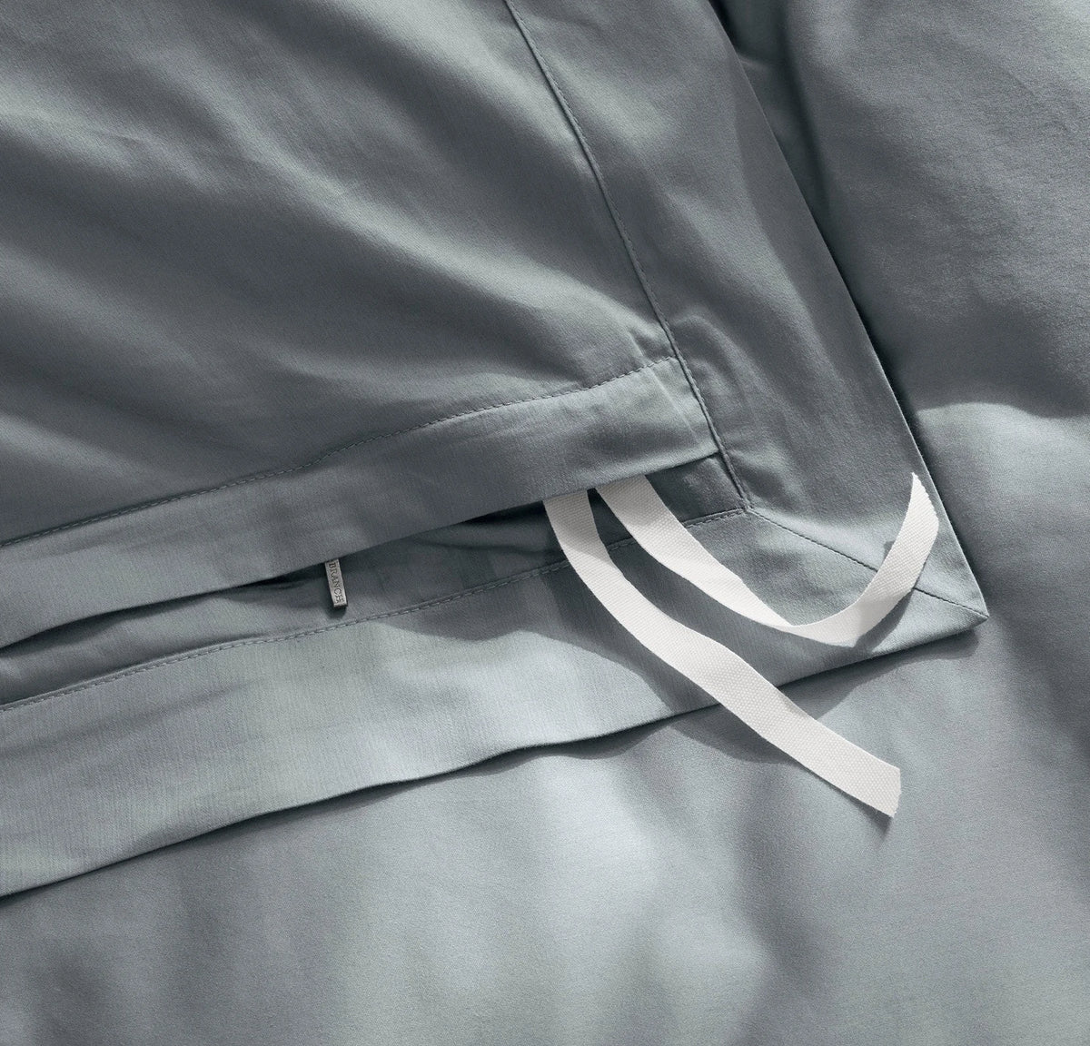 Signature Hemmed Duvet Set - Bluestone