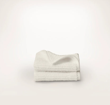 Turkish Ribbed Washcloths (Pair) - Cream
