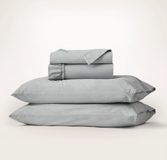 Percale Vintage Washed Sheet Set - Vintage Shore