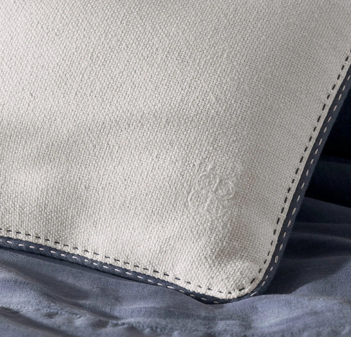 Threadmark Pillow Cover (Petite Lumbar) - Soft White/Melange Bay