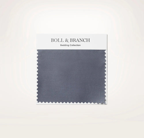 Percale Hemmed Fabric Swatch - Mineral