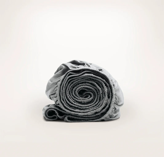Percale Hemmed Fitted Sheet - Shore