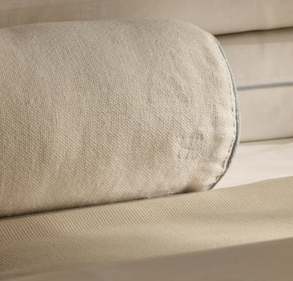 Threadmark Pillow Cover (Bolster) - Soft White/Melange Shore