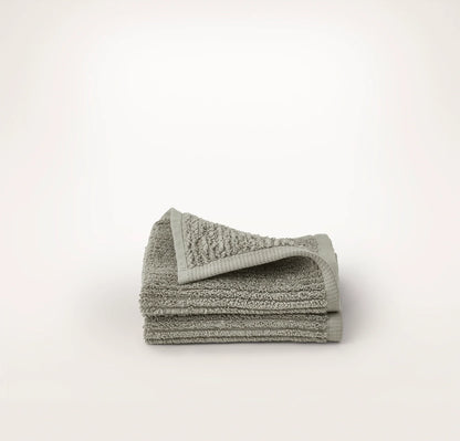 Turkish Ribbed Washcloths (Pair) - Sageleaf