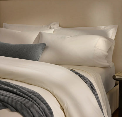 Percale Hemmed Sheet Set - Natural