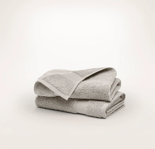 Plush Hand Towels (Pair) - Pewter