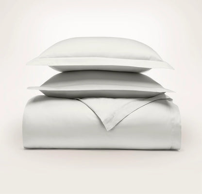 Signature Hemmed Duvet Set - Mist