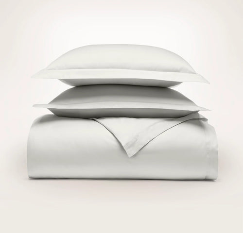 Signature Hemmed Duvet Set - Mist