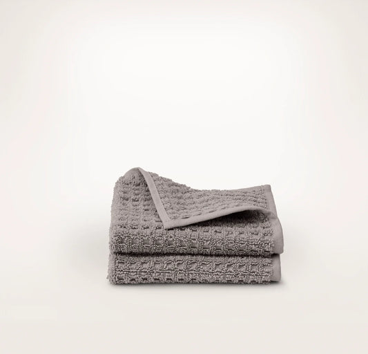 Turkish Waffle Washcloths (Pair) - Stone