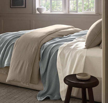Modern Crochet Bed Blanket - Shore