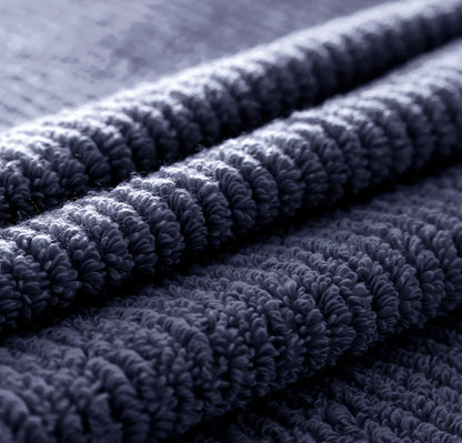 Turkish Ribbed Bath Towel Set