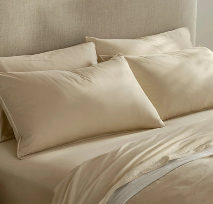 Signature Vintage Washed "No Flat Sheet" Sheet Set