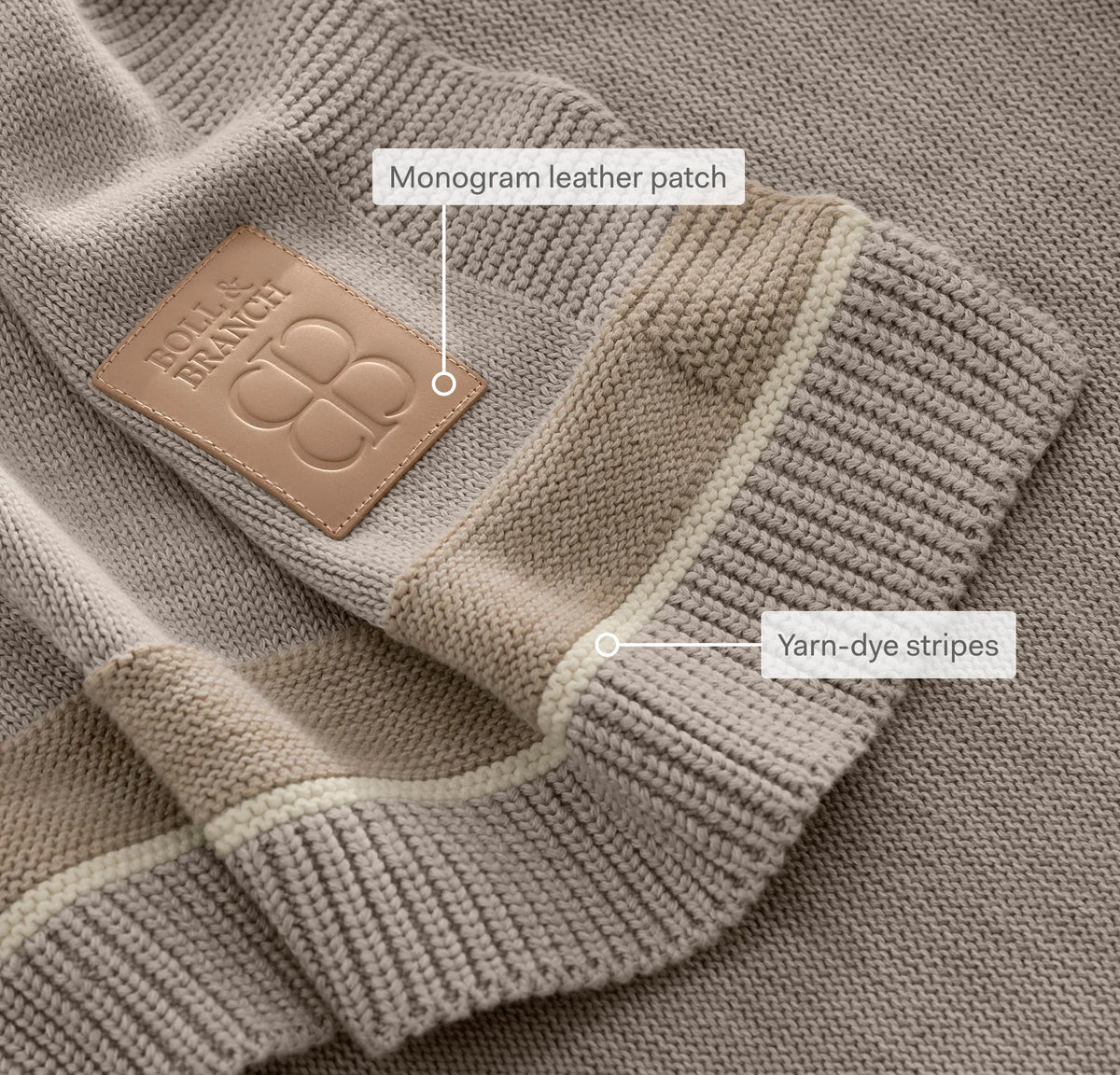 Court Knit Throw Blanket - Heathered Pewter
