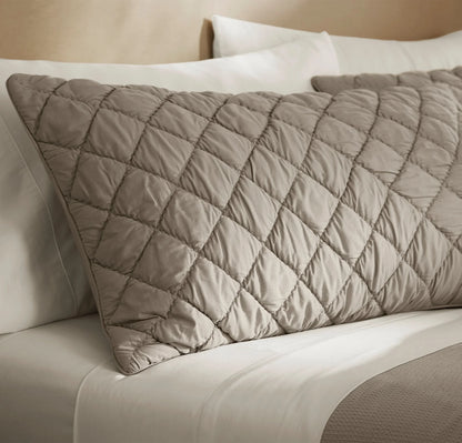 Signature Handstitched Cloud Comforter Set - Pewter