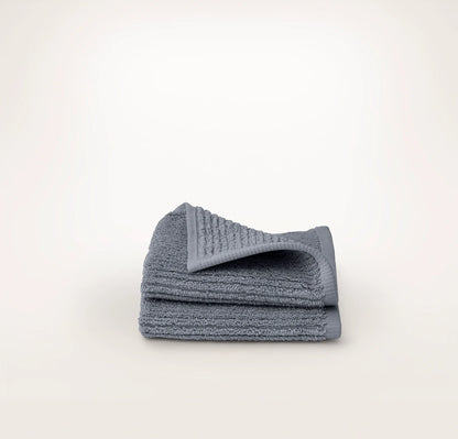 Turkish Ribbed Washcloths (Pair) - Mineral