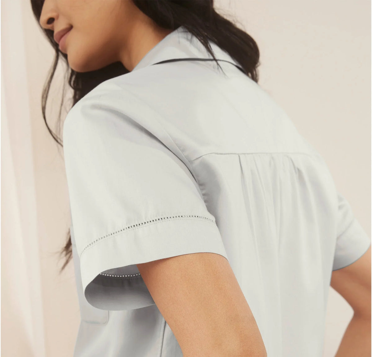 Signature Short Sleeve & Pants Pajama Set - Sky