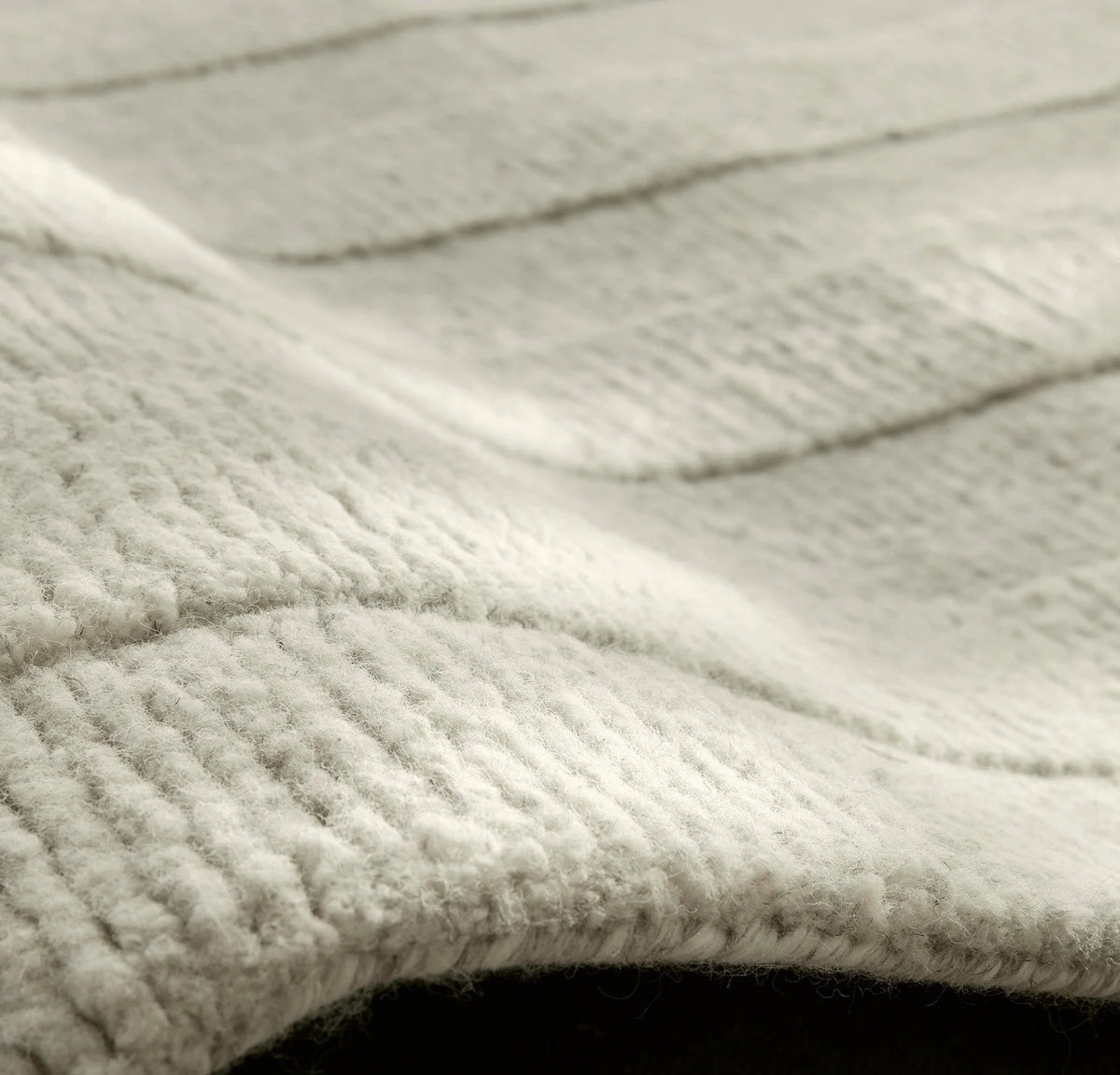 Modern Framed Rug - Heathered Natural