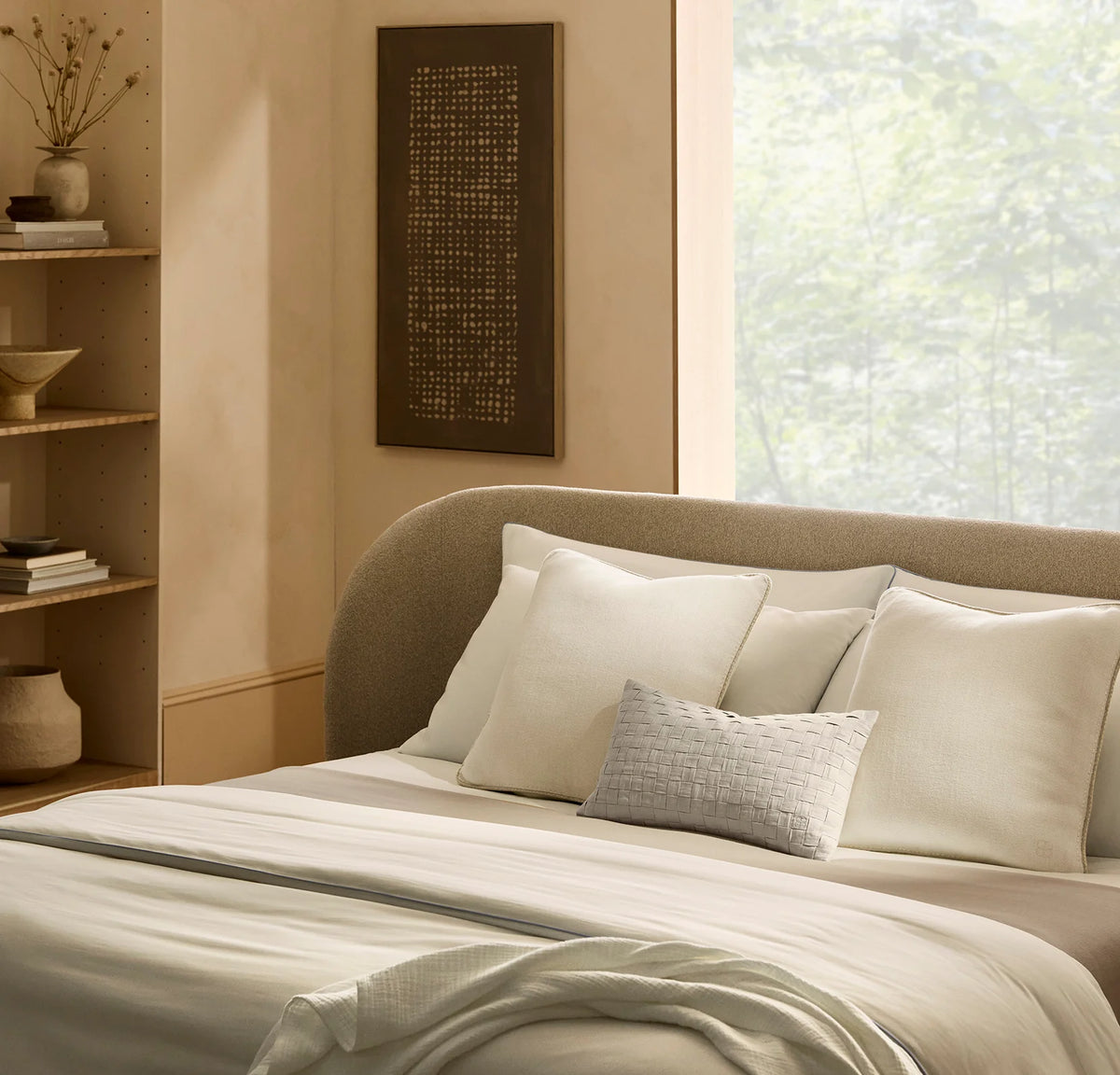 Threadmark Pillow Cover (22x22) - Soft White/Melange Natural