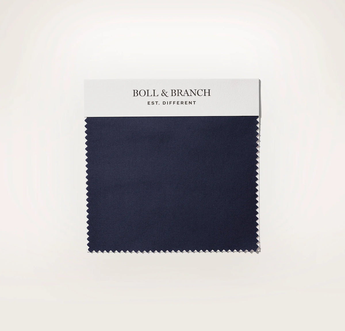 Percale Hemmed Fabric Swatch - Coastal Navy