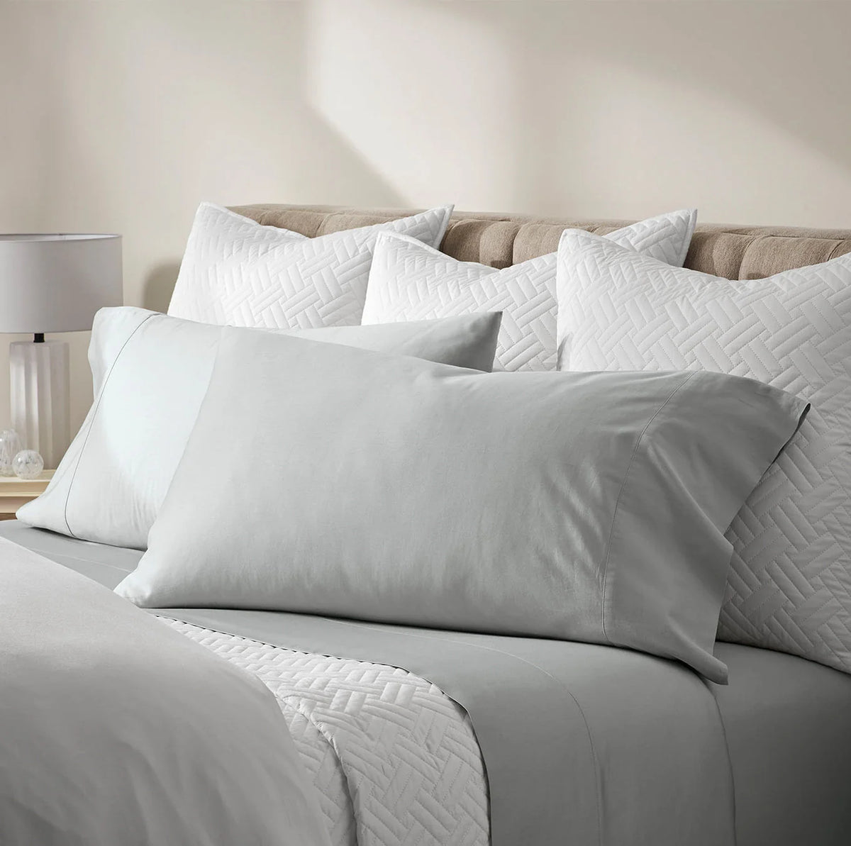 Percale "No Flat Sheet" Sheet Set