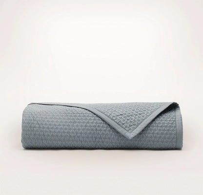 Signature Textured Stitch Quilt - Bluestone