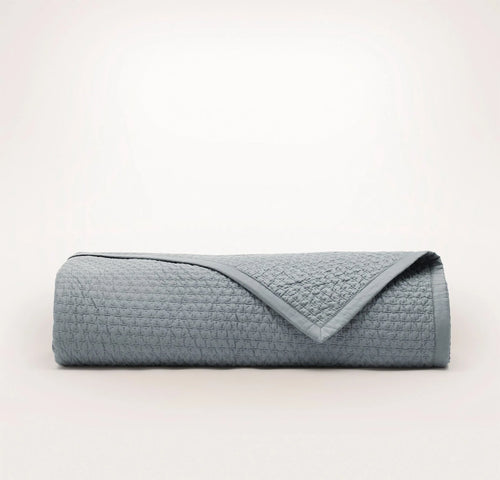 Signature Textured Stitch Quilt - Bluestone