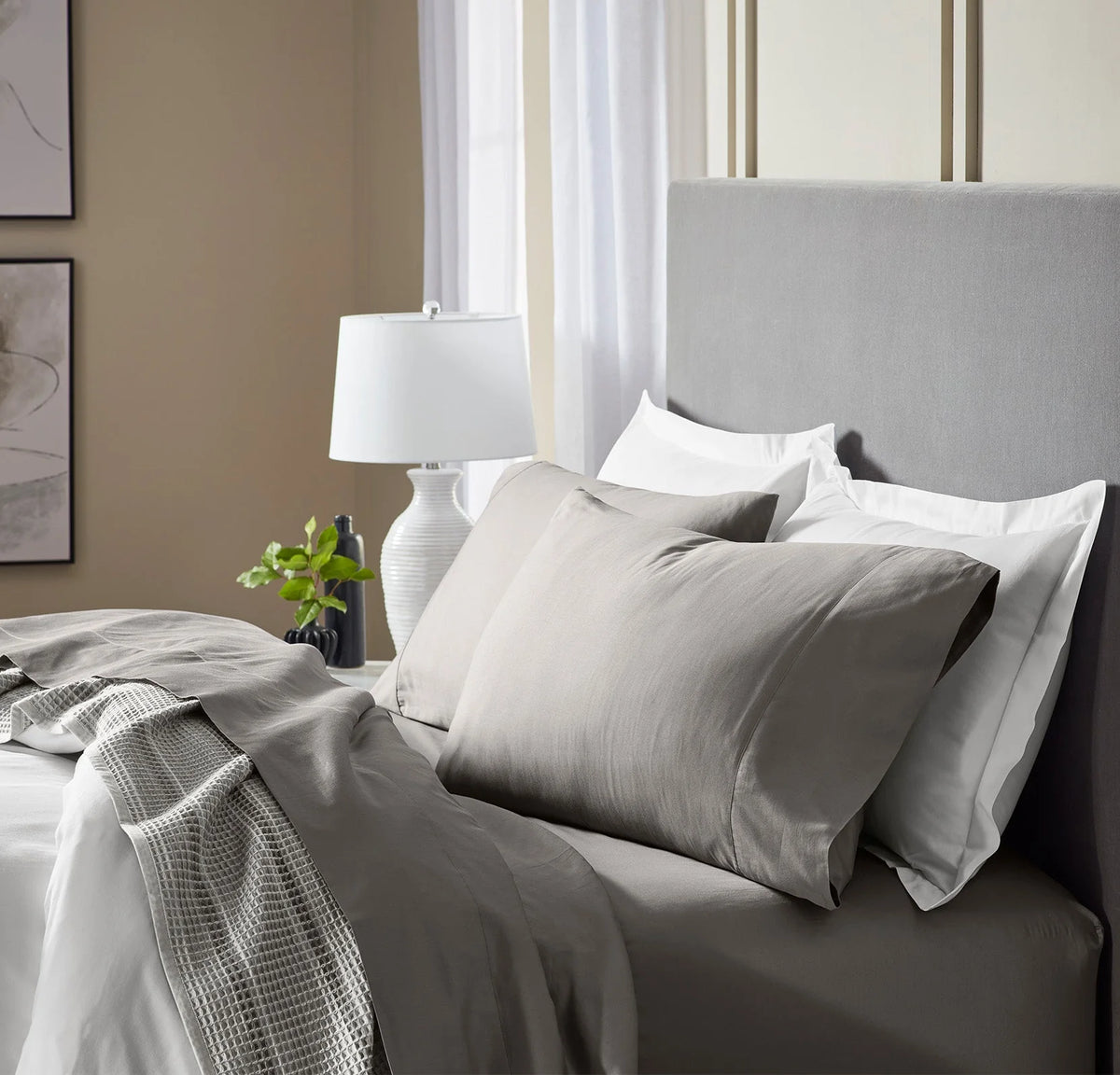 Signature Hemmed Sheet Set - Stone