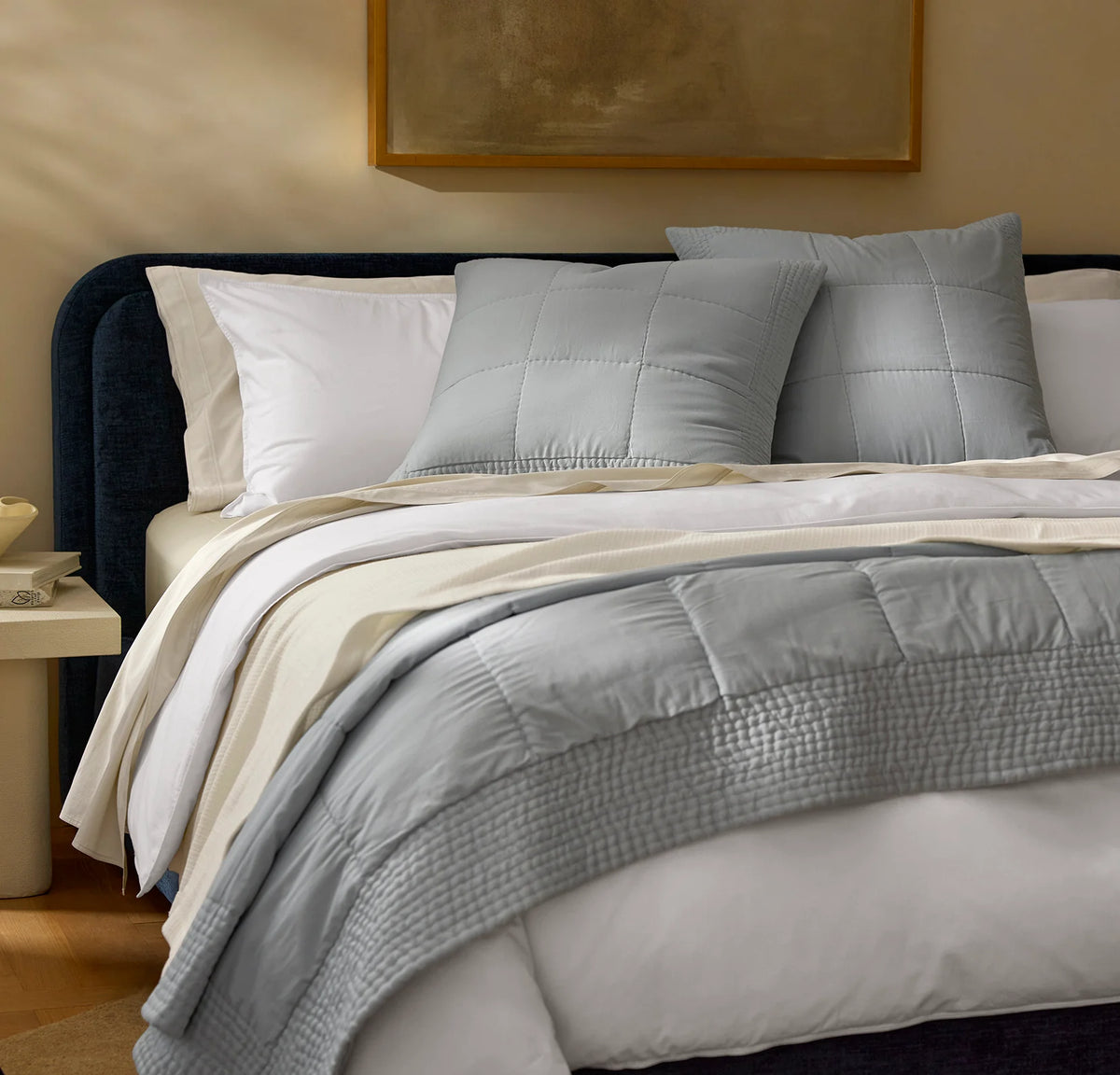 Signature Handstitched Quilted Sham - Shore