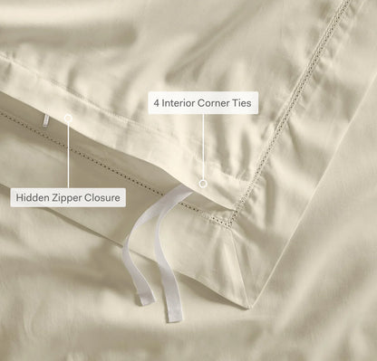 Summit Supima Duvet Set - White