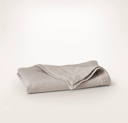 Dream Baby Blanket - Pewter/Cream Picot