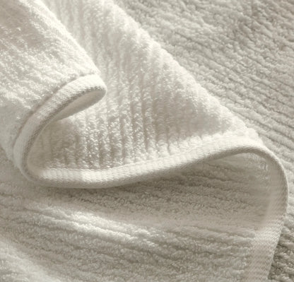 Turkish Ribbed Hand Towels (Pair) - Cream