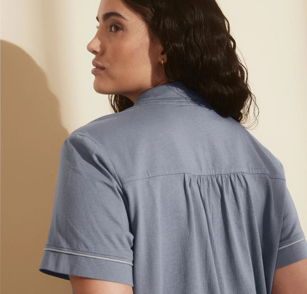 Soft Knit Short Sleeve & Shorts Pajama Set - Mineral