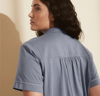 Soft Knit Short Sleeve & Shorts Pajama Set - Mineral