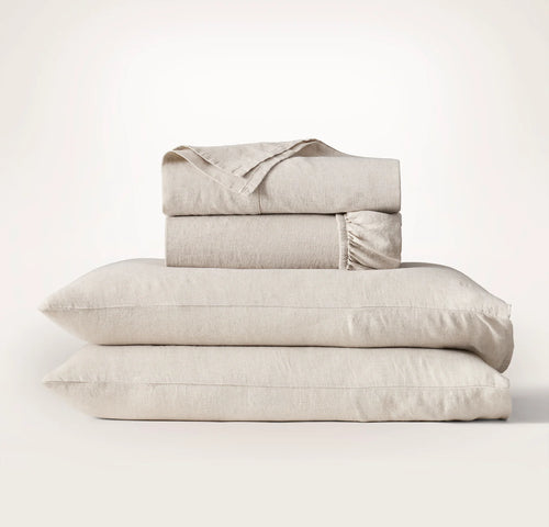 Linen Sheet Set - Melange Natural