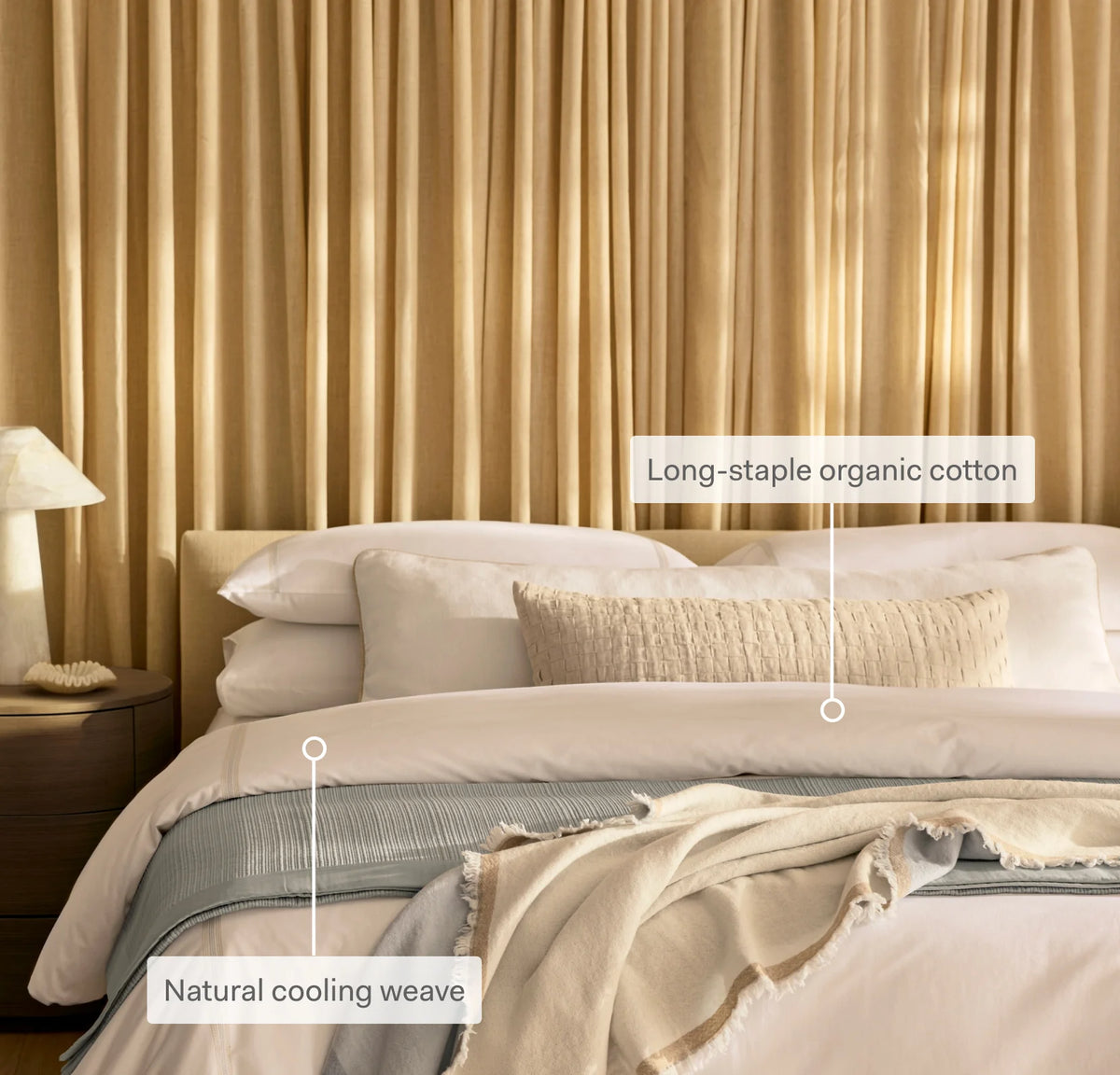 Percale Embellished Duvet Set - Coastal Navy/White Sail Stitch