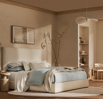 Signature Embellished Sheet Set - White/Shore/Sand Sail Stitch