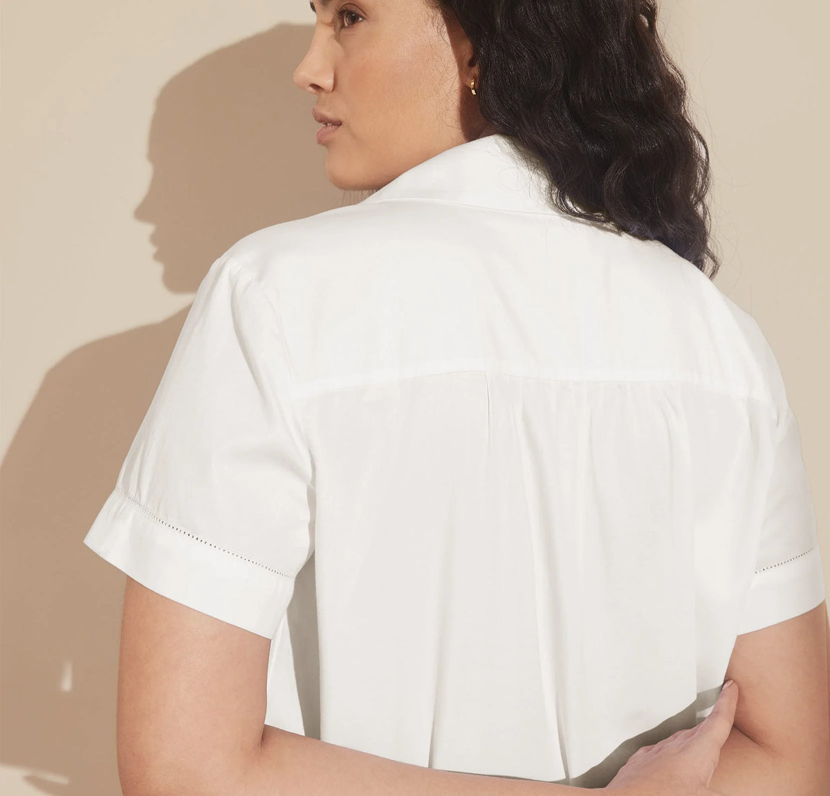 Signature Short Sleeve & Pants Pajama Set - White